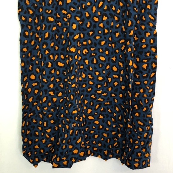 Old Navy Dress Girls Size 12 Blue Short Sleeve Animal Cheetah Print - Picture 5 of 11